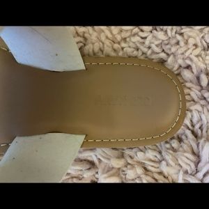 Old Navy white sandals. Leather